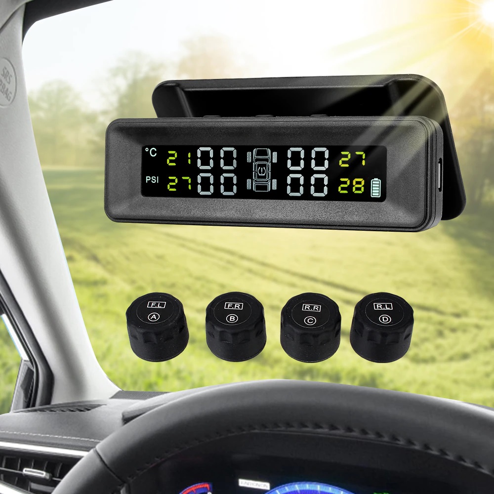Moniteur de pression des Pneus TPMS de Pare-Brise, Charge solaire et Angle réglable. Tpms tunisie Hk Boutique tpms -hk Moniteur de pression des pneus TPMS de pare-brise avec charge solaire et angle réglable - HK Boutique, Tunisie, prix en Tunisie