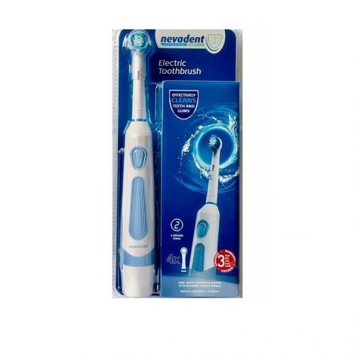 Nevadent Brosse à dents électrique avec 4 brossettes - Offre spécial. Image de la brosse à dents électrique Nevadent avec 4 brossettes, offre spéciale, HK Boutique, Tunisie, prix en Tunisie