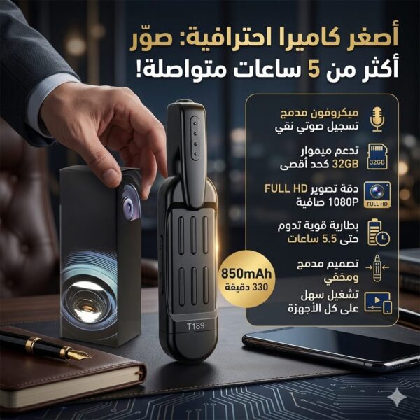 Mini spy caméra Full HD 1080 enregistreur vidéo numérique