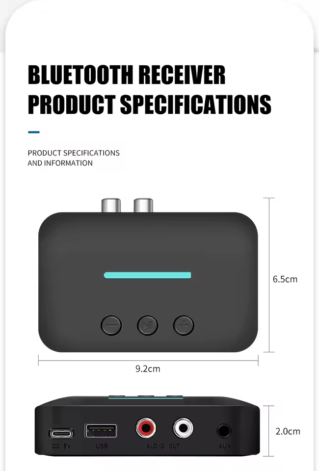 streaming musique Bluetooth 5.3 smartphone adaptateur
