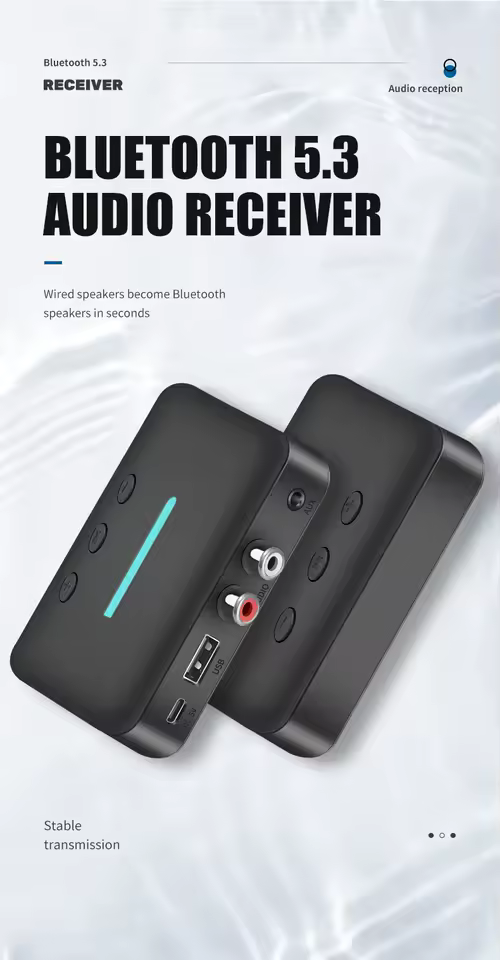 Récepteur Bluetooth 5.3 AUX RCA USB
