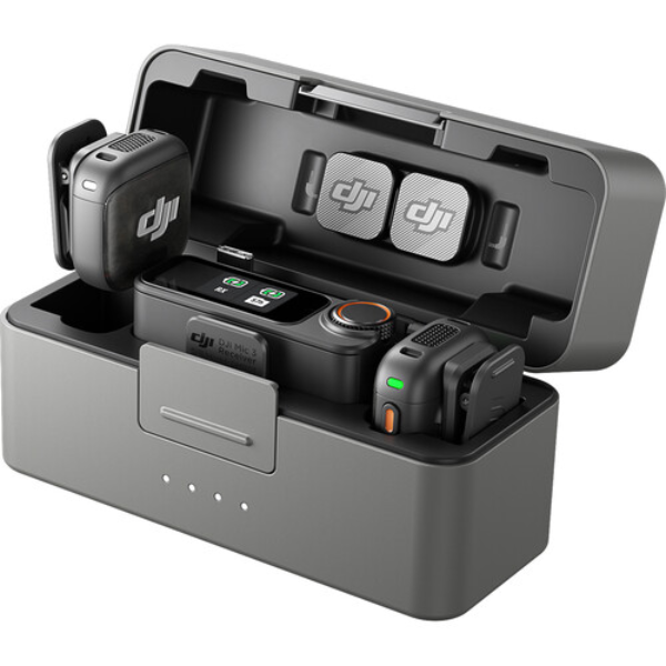 DJI Mic 3 (2 TX + 1 RX + Charging Case) - Microphone