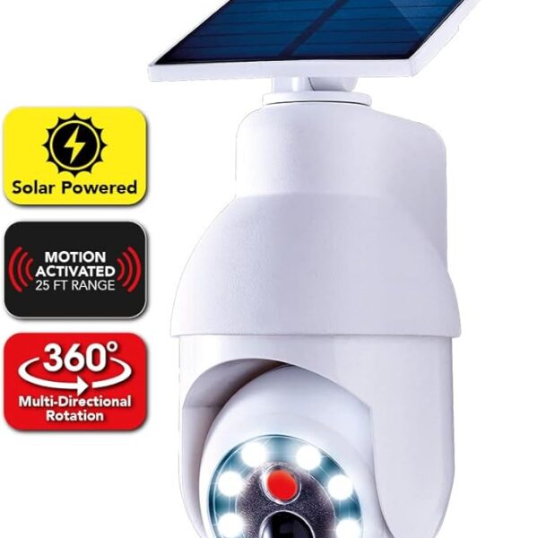 Fausse camera et Lampe de sécurité à 360 LED